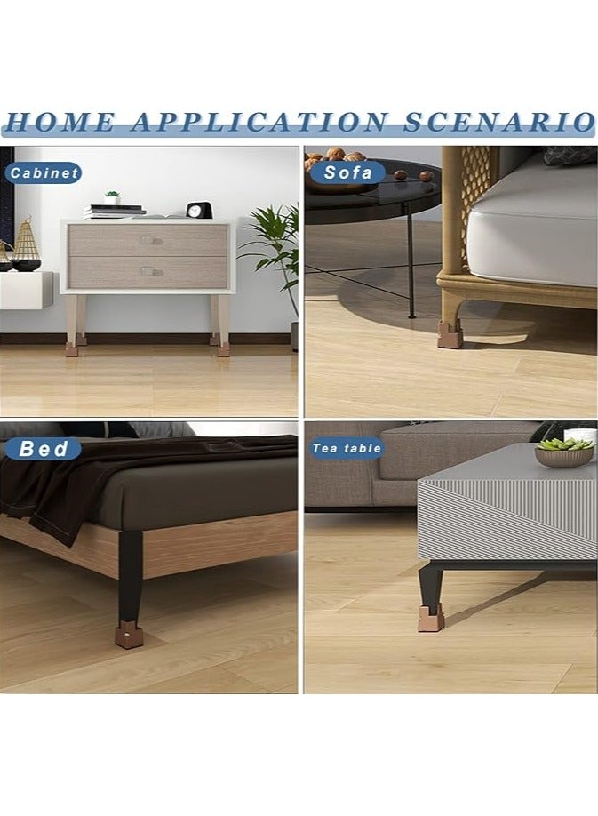 general وسادات قاعدة سرير قابلة للتعديل، رافعات أثاث مع مشابك براغي، رافعات طاولات وأرائك ثقيلة للأرائك والكراسي والمكاتب والخزائن - Image 4