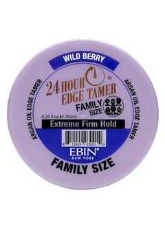 EBIN NEW YORK 24 Hour Edge Tamer Refresh 825oz 250ml Wild Berry  Extreme Firm Hold Smooths  Tames Frizz  No Flaking or Drying  High Shine Long Lasting All Hair Types Styling Gel 