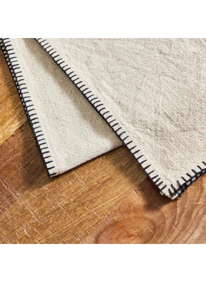 Home Box - مفرش طاولة ناتوريو مخيط 180 × 40 سم - Image 1