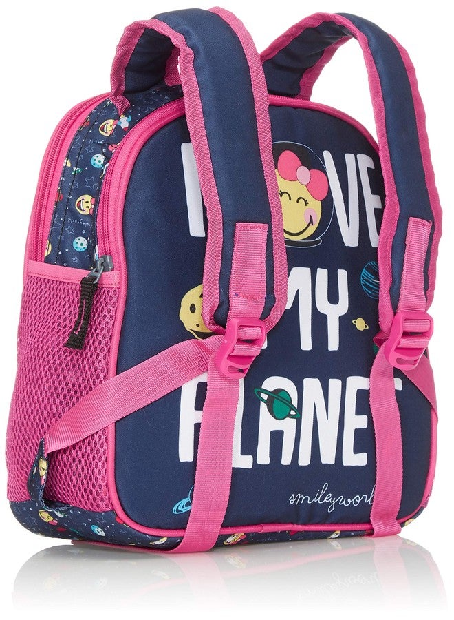 Smiley Polyester 25 Cms Multi-Colour School Backpack (Ibts-5543) - Image 2