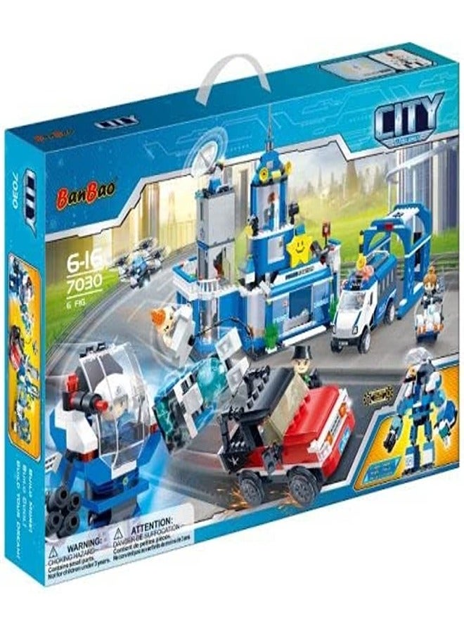 Banbao - City Police Station 1147 Pieces - 7030 - Image 1