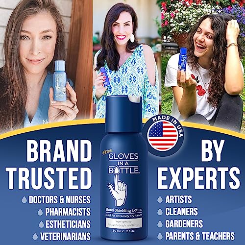 Gloves in a Bottle Shielding Lotion for Dry Itchy Skin 2 ounce, Pack of 3 - Image 4