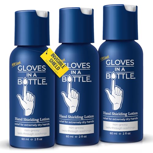Gloves in a Bottle Shielding Lotion for Dry Itchy Skin 2 ounce, Pack of 3 - Image 1