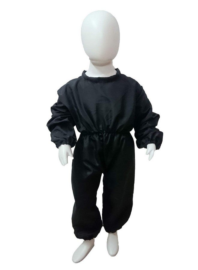 BookMyCostume BookMyCostume Black Jumpsuit Kids Fancy Dress Costume 3-4 years - Image 1