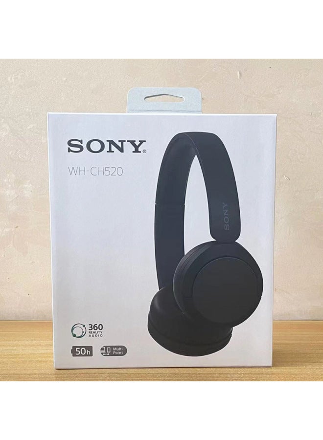 Sony/Sony WH-CH520 Comfortable High Efficiency Headset Wireless Bluetooth Call Headset-Color:Brown  - Image 4