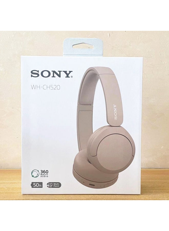 Sony/Sony WH-CH520 Comfortable High Efficiency Headset Wireless Bluetooth Call Headset-Color:Brown  - Image 1