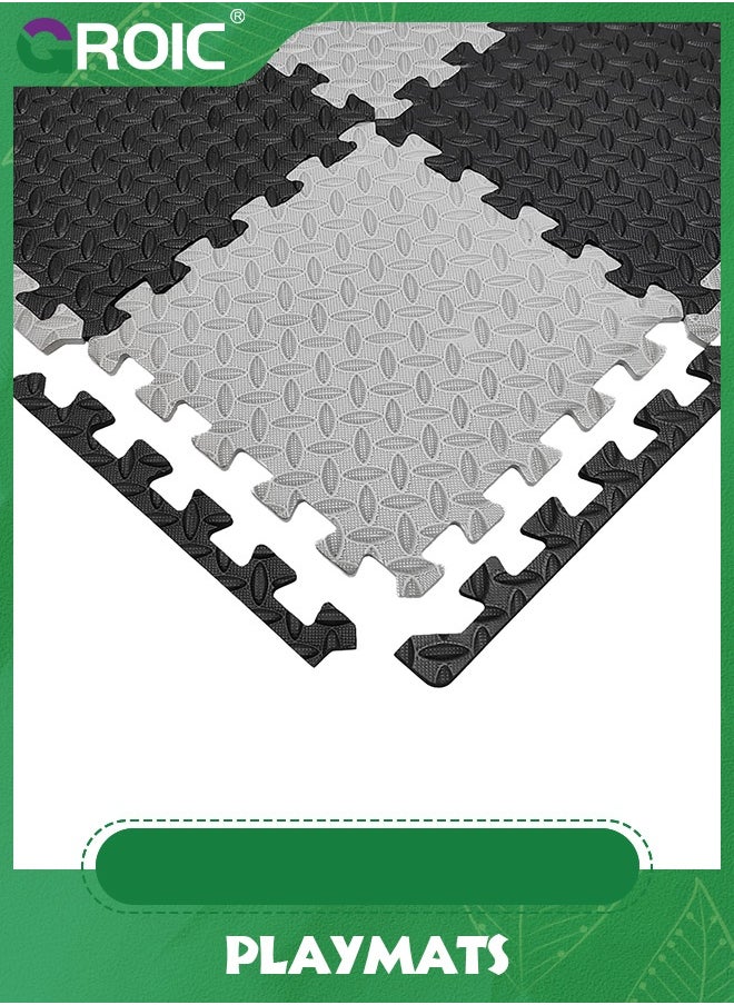 GROIC - Foam Puzzle Mat，Foam Floor Tiles 20 Pieces Interlocking Floor Mats Interlocking Foam Tiles Multi-Purpose Foam Play Mat,Foam Mats for Floor,Kids Playmat(30*30cm) - Image 1