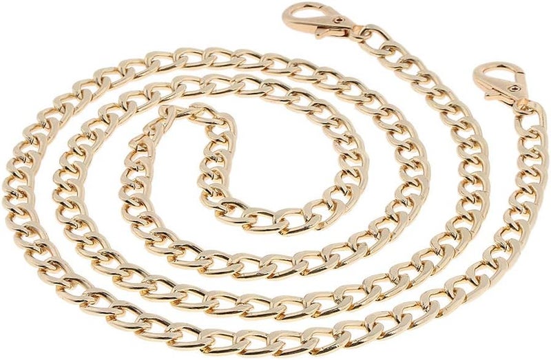 klarako 100cm Crossbody Chain Strap Replacement Purse Handbag Bag Handle Belt Gold, 100cm - Image 1