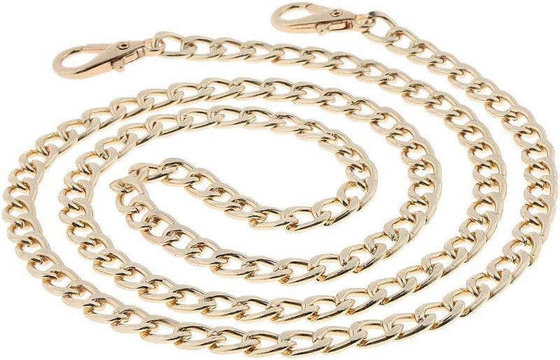 klarako 100cm Crossbody Chain Strap Replacement Purse Handbag Bag Handle Belt Gold, 100cm - Image 2