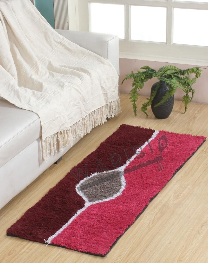 WARISI Cotton Kitchen Doormat| Floor Mat | Door Mat| Anti-Slip, Soft,Washable, Printed, Designer, for Floor, Kitchen, Room Offices (120L X 40W & 60L X 40W Centimetre), Rectangular (Design-8) - Image 3