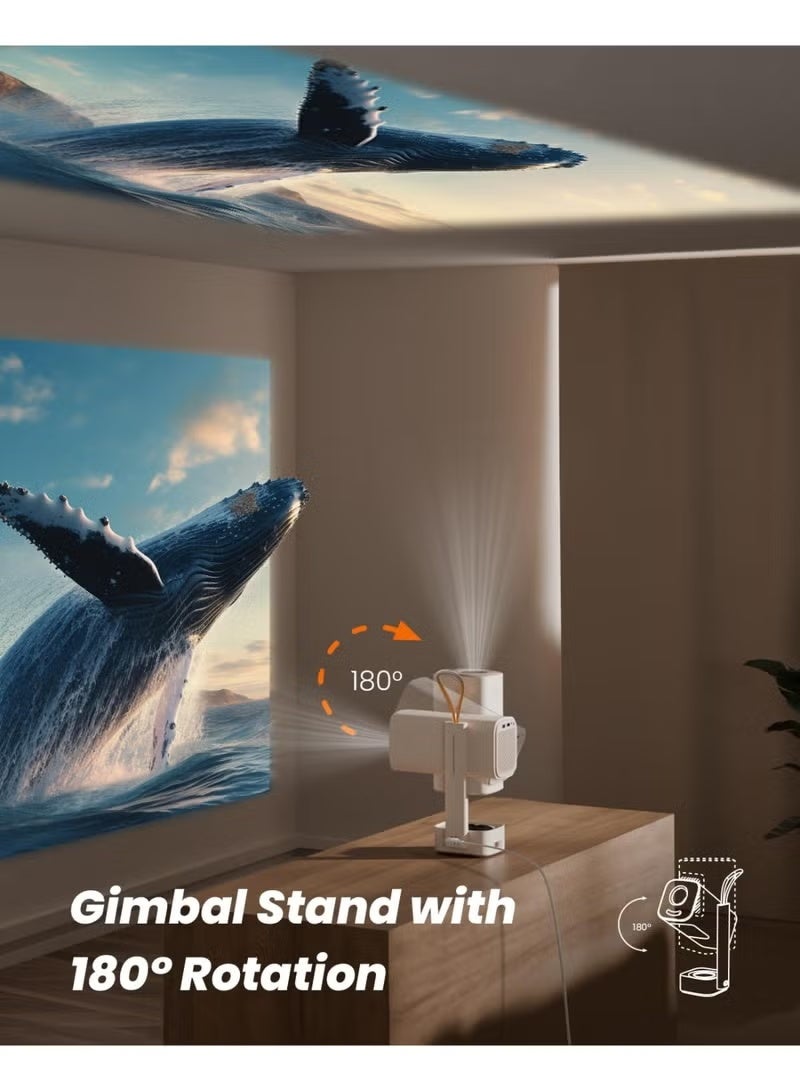 Yaber T1 Pro2 Mini Projector with WiFi and Bluetooth, Dolby Audio & Turbo Sonic Bass, Auto Focus & Keystone, Native 1080 FHD with HDR10, Portable Projector for Outdoor Indoor Use - Image 3