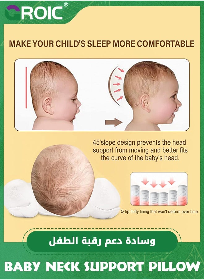 GROIC Baby Headrest,Portable Travel Pillow for Kids,Adjustable Soft Head Neck Support for Car Seats for Newborn, Stroller Safety Pillow, Rest Baby's Head Comfortably  - Image 2