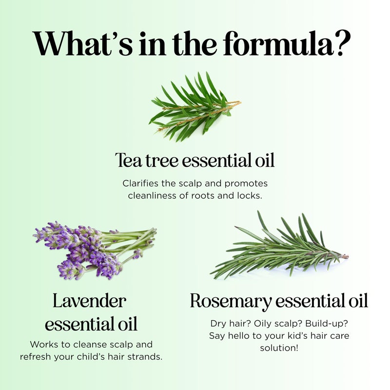 HONEYDEW Cleansing Kids Shampoo for Dry Scalp - Dry Flaky Scalp Care Shampoo for Kids and Hair Build Up Remover with Tea Tree Oil and Rosemary Essential Oils for Hair Care - Cleanser for Build Up - Image 5
