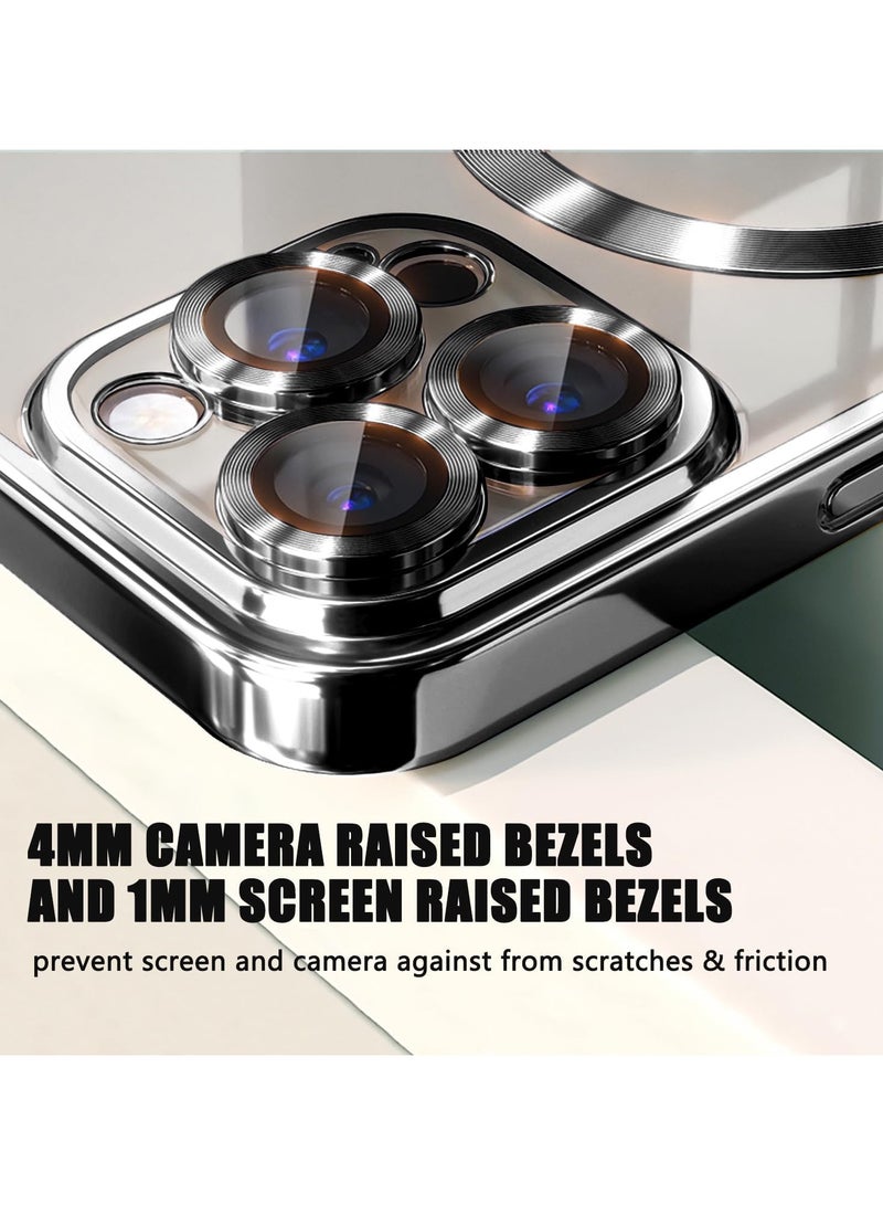 ZIPFORCE for iPhone 16 Pro MagSafe Case with Camera Lens Protector,Full Protection Clear Magnetic Case Compatible with MagSafe Elegant Anti-Scratch Case Cover, Shockproof Bulid-in corner for iPhone 16 Pro Black - Image 5