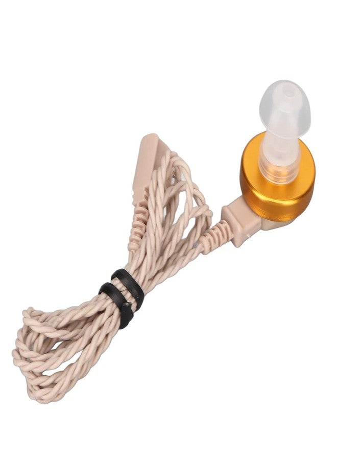 ايكا سلك سماعة أذن أيكا، سلك ثنائي الدبابيس مع مكبر صوت واحد وجهاز استقبال، ملحق لسماعات الأذن من طراز الجيب (عبوة من قطعة واحدة، ثنائي الدبابيس مع مكبر صوت واحد، لون بيج) - Image 1