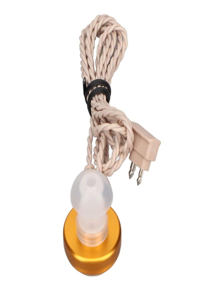 ايكا سلك سماعة أذن أيكا، سلك ثنائي الدبابيس مع مكبر صوت واحد وجهاز استقبال، ملحق لسماعات الأذن من طراز الجيب (عبوة من قطعة واحدة، ثنائي الدبابيس مع مكبر صوت واحد، لون بيج) - Image 2