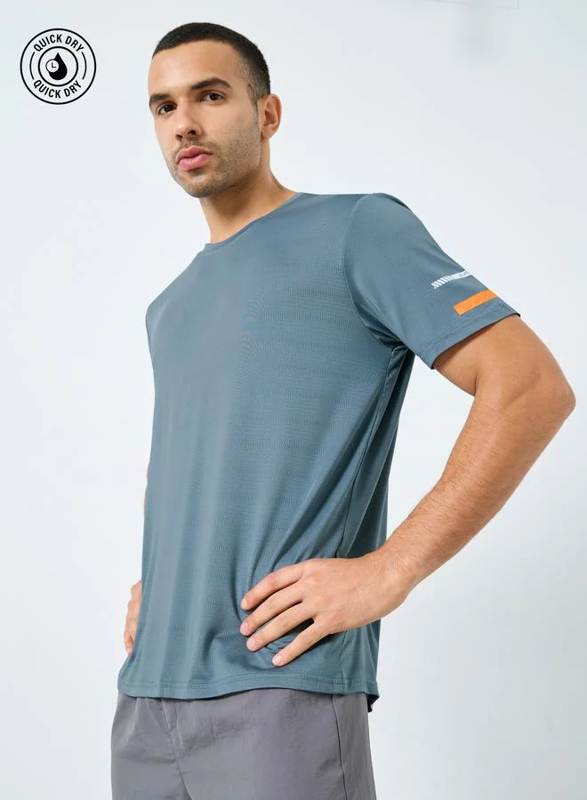 Styli Active Regular Fit Crew Neck Active T-Shirt