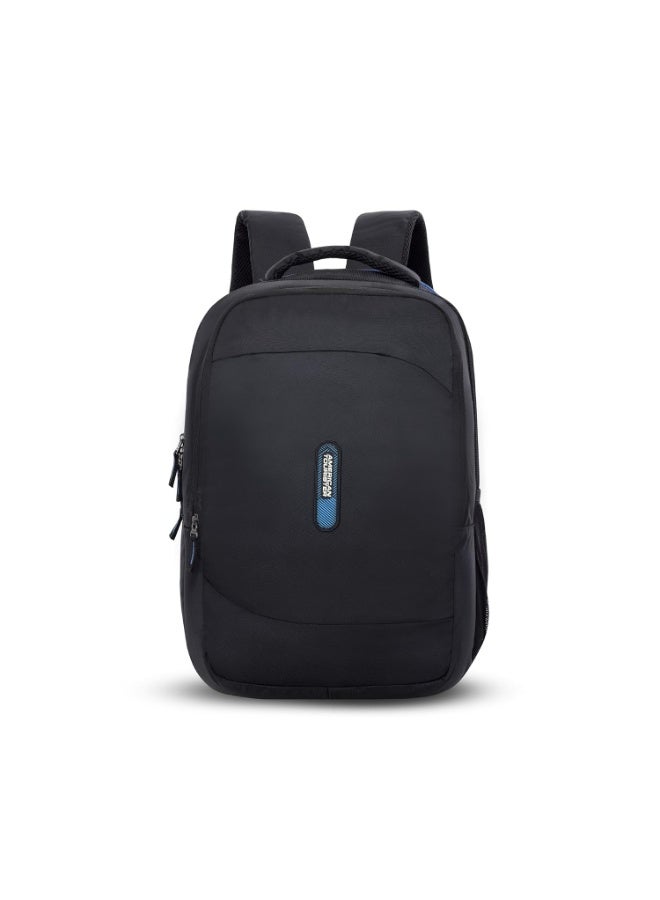 American Tourister Dolph+ 01 Laptop Backpack, 33L & 17" Inch Laptop Compartment, front organiser, bottle holder Backpack Bag For Man And Women, Black - Image 1