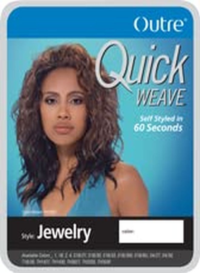 أوتر شعر مستعار صناعي قصير من Outre Quick Weave - مجوهرات (S1B/30) - Image 2