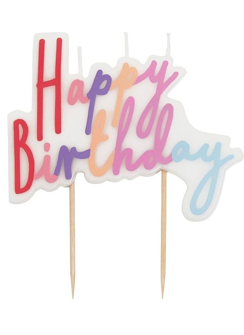 Talking Tables Large Happy Birthday Candle  - Image 3