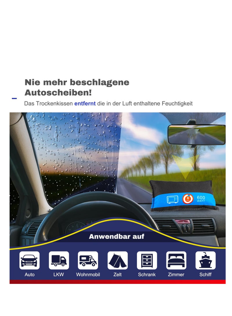 SYOSI Silica Gel Car Dehumidifier, Eliminates Excess Moisture, Silica Gel Moisture Bag, Vapor Absorbing and Car Window Defogging, for Car Windscreens Indoor, Reusable, Car Closet, Interior - Image 2