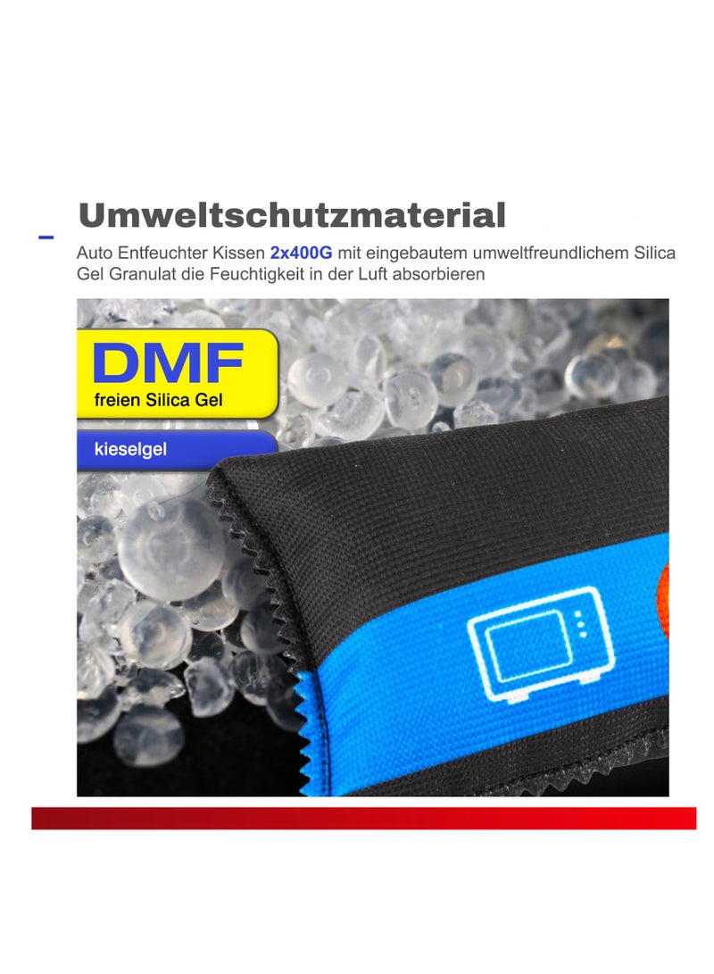 SYOSI Silica Gel Car Dehumidifier, Eliminates Excess Moisture, Silica Gel Moisture Bag, Vapor Absorbing and Car Window Defogging, for Car Windscreens Indoor, Reusable, Car Closet, Interior - Image 4