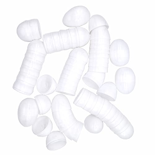 YTYKINOY 30pcs 238 Blank White Plastic DIY Easter Eggs - Image 1
