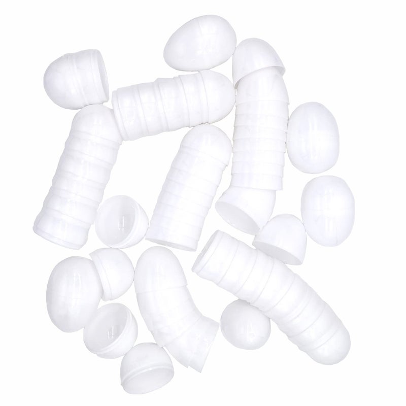 YTYKINOY 30pcs 238 Blank White Plastic DIY Easter Eggs - Image 3