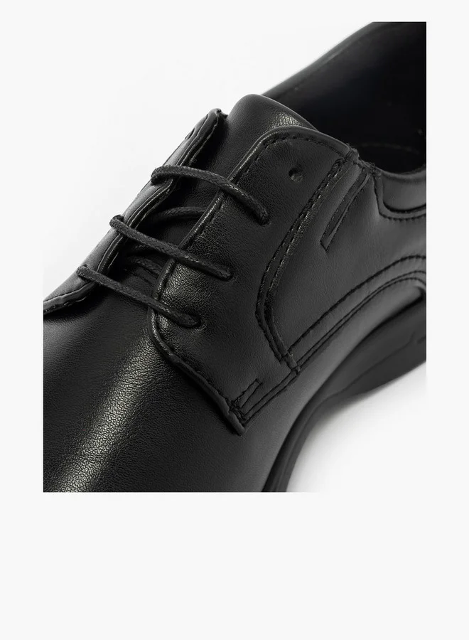 LBL by Shoexpress Solid Lace-Up Derby Shoes