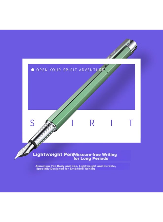 Bernard Shaw Fountain Pen, High-end Luxury Sky Blue Olive, Single Pen Gift Box, Premium Business Office Signing Pen, Teacher's And Women's/men's Gift, Popular Product