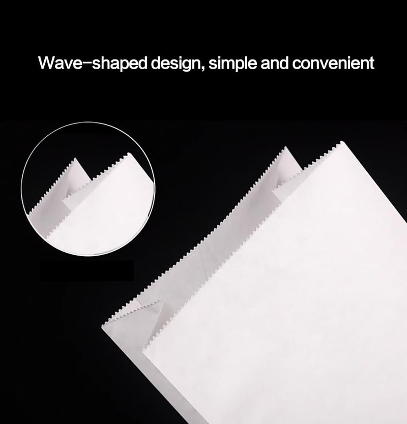 GRANDAN 200 Pack 8 Lb Paper Lunch Bags, Pre-folded 6.1x4x11.8'' Food Grade Recyclable White Kraft Sack Bags for Homemade Food Packing Storage, Bonus Label Seal Stickers - Image 5
