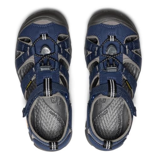 KEEN Unisex-Child Seacamp 2 CNX Closed Toe Sandals, Naval Academy/Drizzle, 1 - Image 5