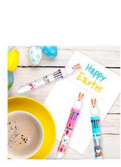 Excefore 12 PCS Lovely Rabbit Pens, 0.5 mm Kawaii Gel Ink Pen, Retractable Multicolor Pen,  Novelty School Party Gift, Suitable for School Office Supplies Prize Gift  - Image 5