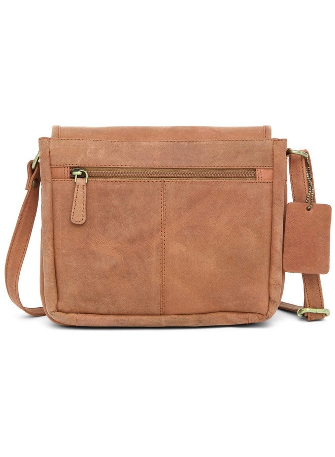 Wildhorn حقائب كروس بودي جلدية عتيقة فاخرة من وايلد هورن مع حزام قابل للتعديل للنساء (بني متآكل) - Image 5