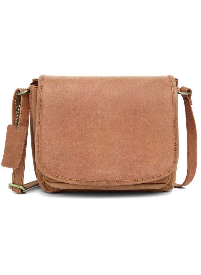 Wildhorn حقائب كروس بودي جلدية عتيقة فاخرة من وايلد هورن مع حزام قابل للتعديل للنساء (بني متآكل) - Image 2