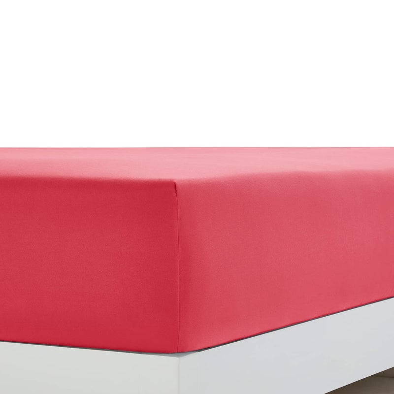 Clara Clark Bed Sheets, Premier 1800 Series 4 Piece Bed Sheet Set, Deep Pocket, Wrinkle, Fade, Stain Resistant, Luxury Soft Bedding Sheets & Pillowcases, King, Coral Pink - Image 3