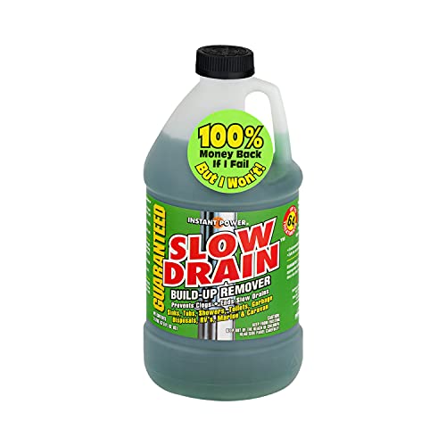 Instant Power Slow Drain Build Up Remover – Prevents Clogs, Ends Slow Drains for Sinks,Tubs, Showers, Toilets, Disposals, RVs, 2 Liters - Image 1
