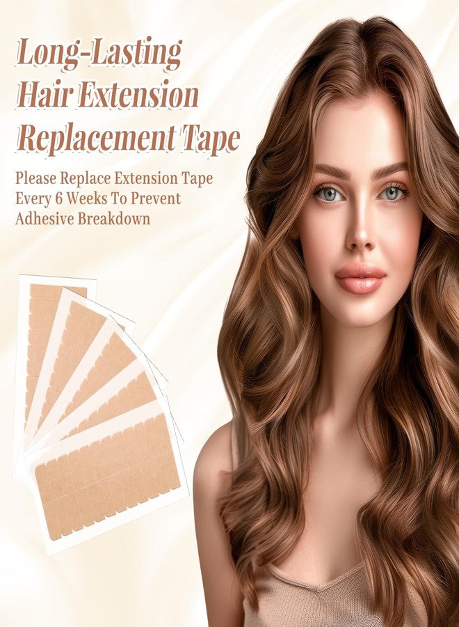 ElevateTech 240 Pcs Hair Extension Tape, Double Sided Strong Adhesive Replacement Hair Tape Professional Wig Tapes Beauty Tools for Wigs Hairpiece Supplies - Image 4