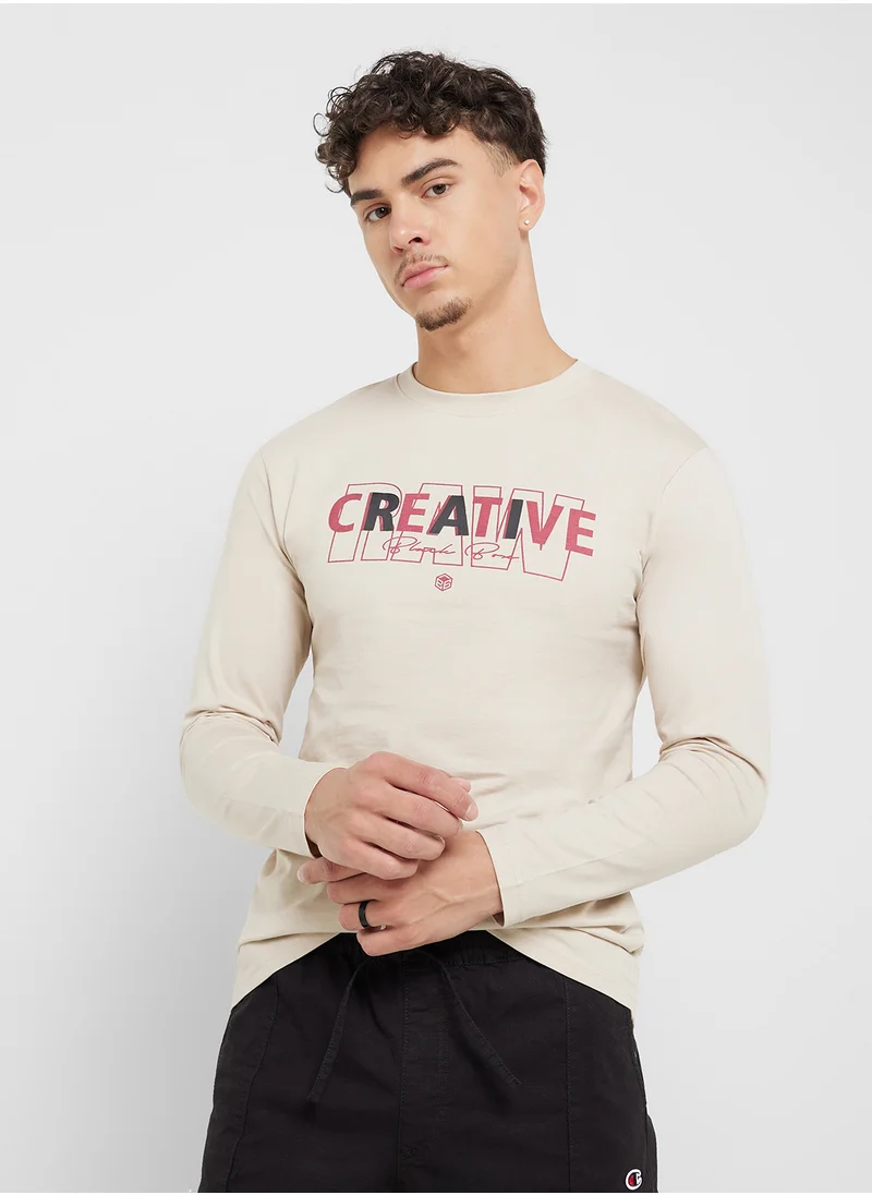 Seventy Five Basics Graphic Long Sleeve T-Shirt