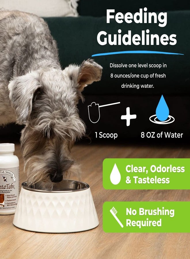 Tartar Shield DentaTabs | Dog & Cat Dental Mouthwash Water Additive Powder | Fights Tartar Plaque & Bad Breath Cleans Teeth & Gums | Natural Pet Oral Health Support | Hypoallergenic & Calorie-Free - Image 4