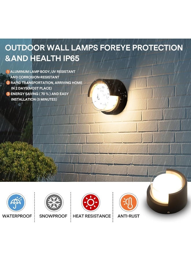 Outdoor Wall Sconces Lights Waterproof, Aluminum Glass Ip44 Waterproof, Exterior Wall Sconce For Indoor, Front Door, Patio, Hallway, Porch, Garden, Garage, Post, Garden Light Wall. - Image 3