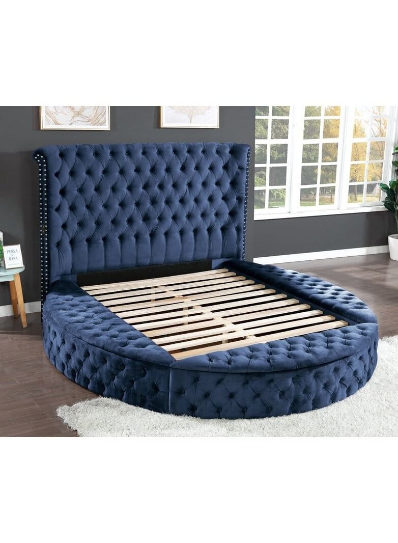 R2R FURNITURE Luisa Circular Upholstery Queen Size Bed 160 x 200 with 3 storages by R2R Furniture  - Image 3