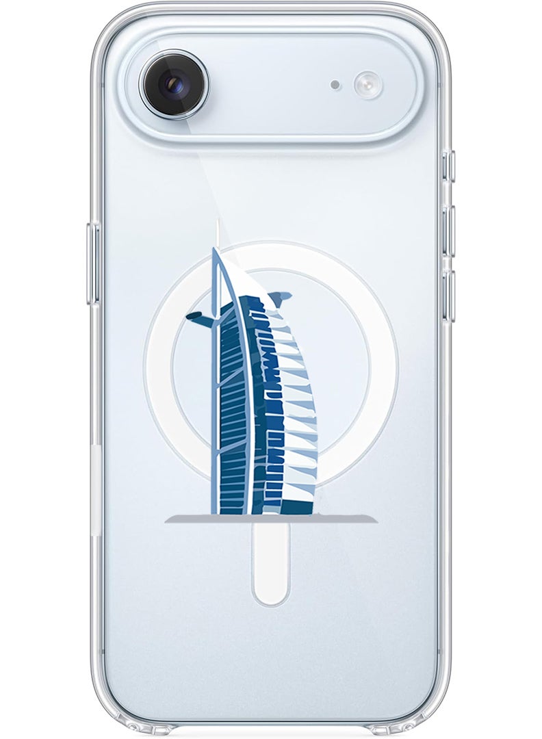 Theodor Magnetic Case for Apple iPhone 17 Air Compatible with MagSafe Wireless Charging, Shockproof Phone Bumper Cover - Burj Al arab - Image 1