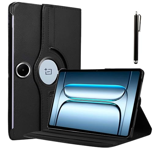 ProElite Cover for OnePlus Pad Lite 11 inch Case, 360 Rotatable Smart Flip Case Cover for OnePlus Pad Lite 11 inch Tablet with Stylus Pen, Black - Image 1