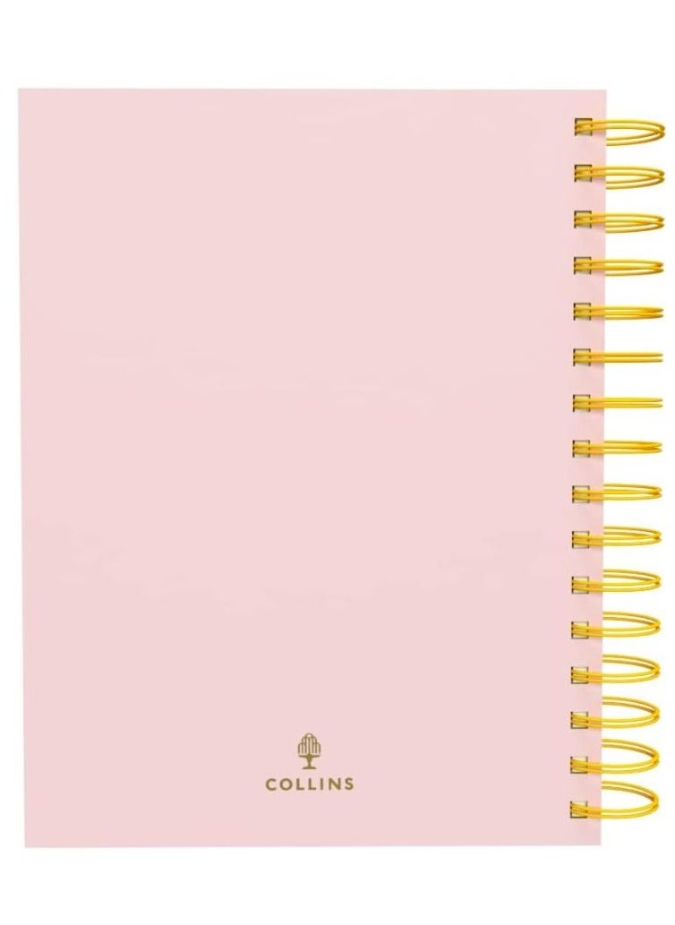 Collins - Collins Scandi 2024 Diary A5 Week to View Journal - Recycled Paper Lifestyle Planner and Organiser for Office, Work, Personal and Home - Weekly - Pink - E-PW53.50-24 - Image 1