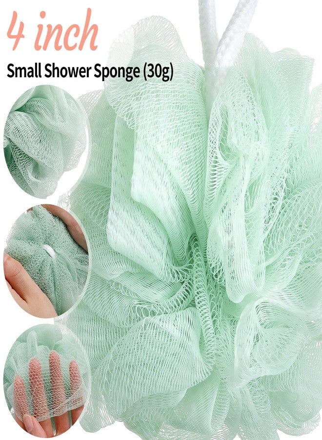 Raiten 100 Pieces Bath Sponge Shower Loofahs Bulk 30g Soft Net Body Scrubber Sponge Ball Exfoliating Body Shower Pouf Bath Scrunchies for Men and Women (Regular Color) - Image 3