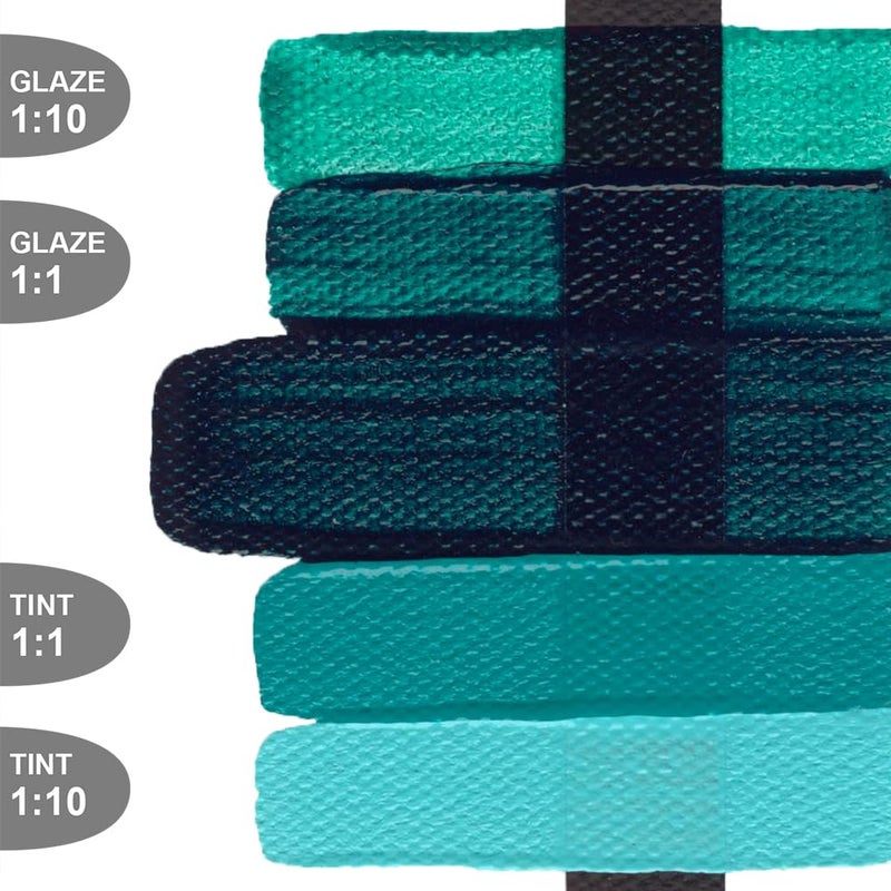 Golden Fluid Acrylics - Turquois (Phthalo) - 4 oz Bottle - Image 2