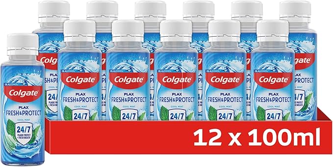 Colgate غسول فم كولجيت بلاكس بالنعناع البارد خالي من الكحول 1 لتر - Image 1