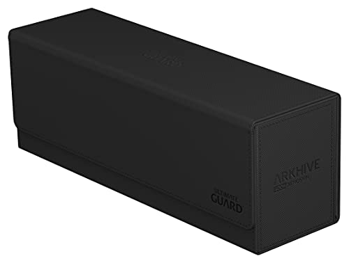 Ultimate Guard Arkhive 400 Deck Case for 400 DoubleSleeved TCG Cards Black Compatible with Boulders Magnetic Closure Microfiber Inner Lining - Image 1
