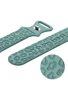 IKANFI 2Pack Leopard Engraved Bands Compatible with Apple Watch Band 49mm 46mm 45mm 44mm 42mm Women, Silicone Cheetah Sport Strap for iWatch Series SE 10 9 8 7 6 5 4 3 2 1,Ultra-WTCS42  - Image 3